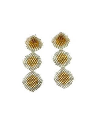 Aretes diamante dorado