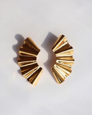 Aretes maxi abanico