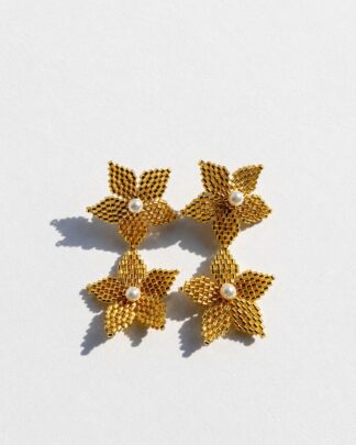 Aretes flores miyuki