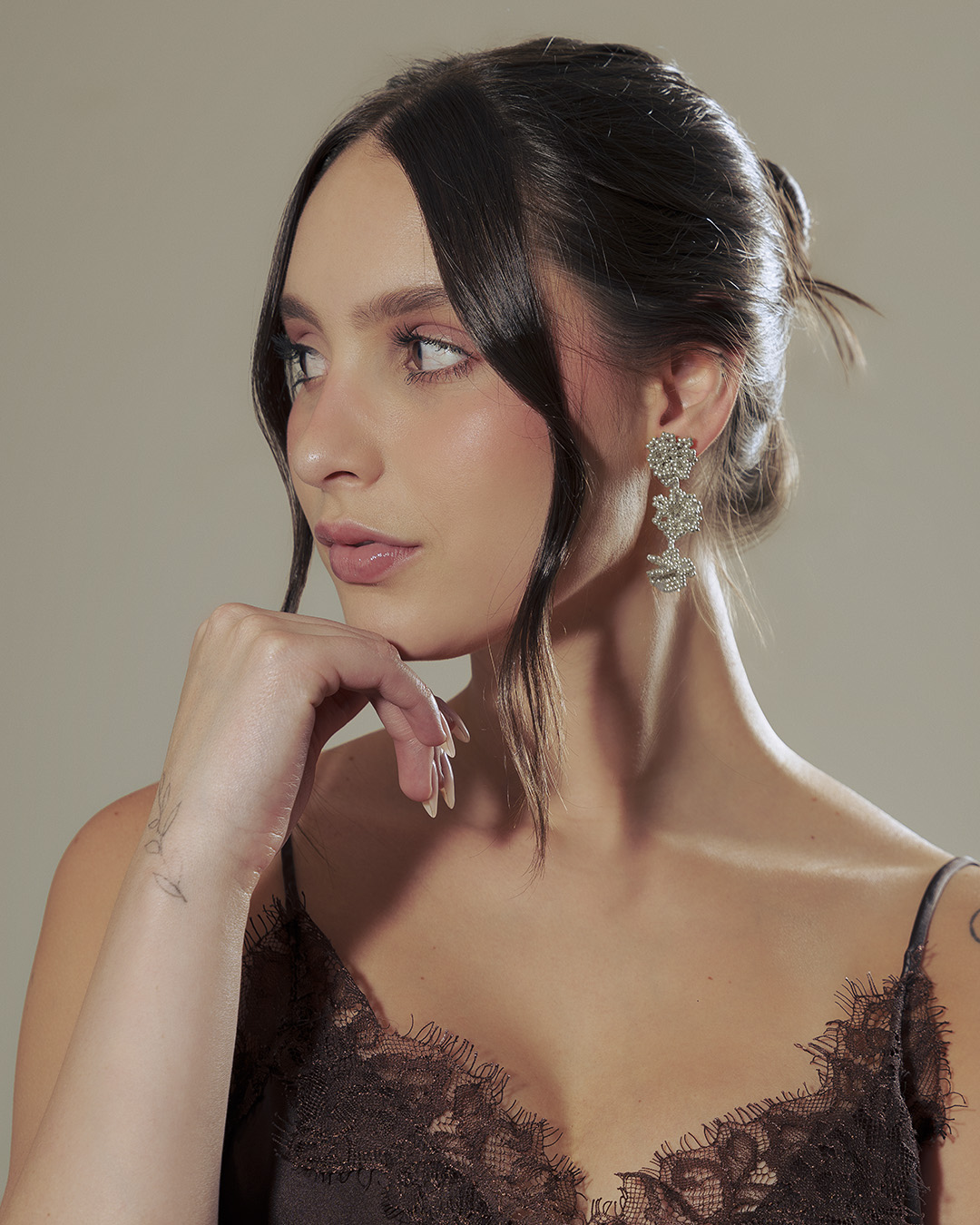Aretes flores rocalla