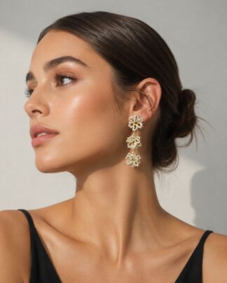 Aretes flores rocalla