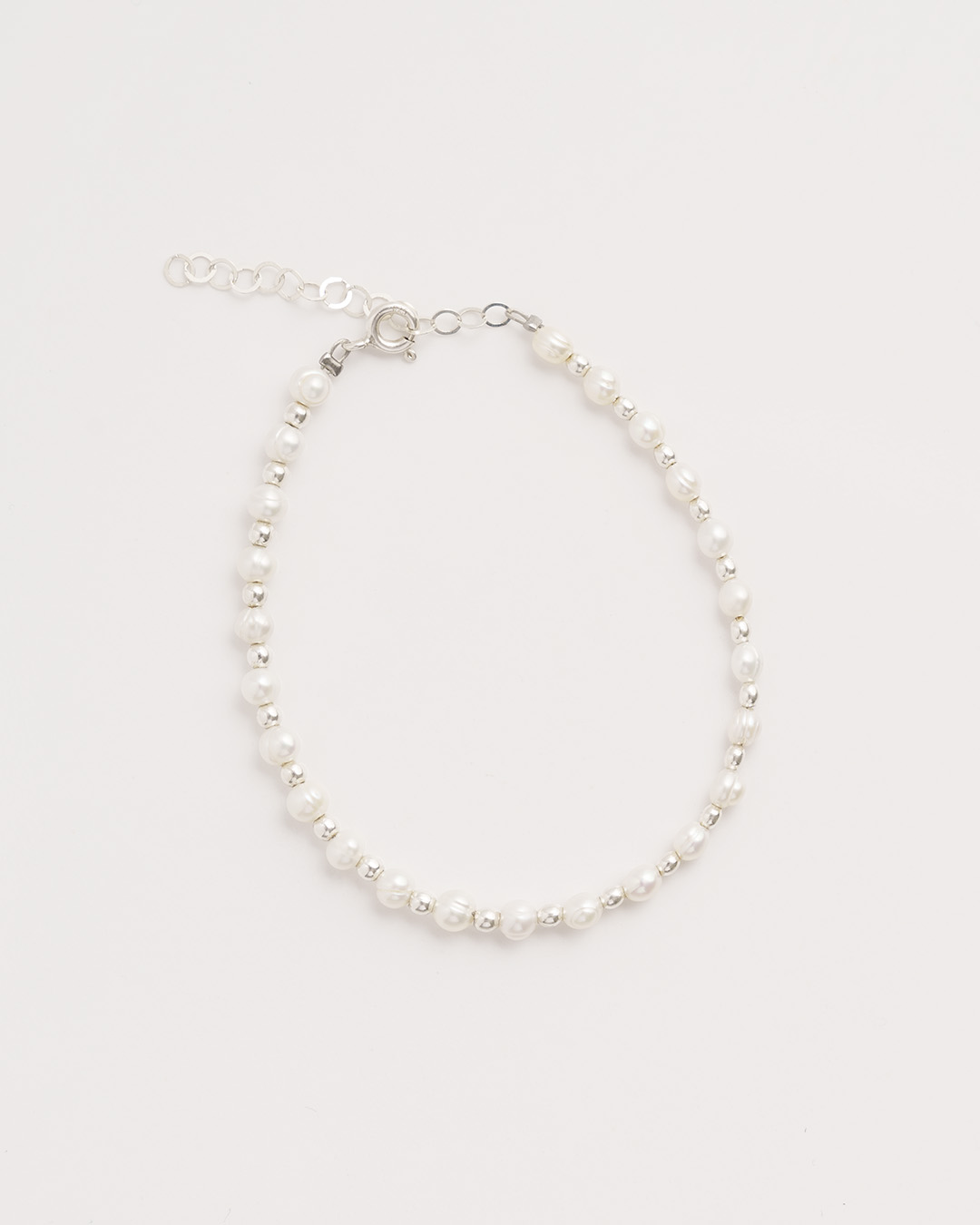 Pulsera perlada Plata ley 925
