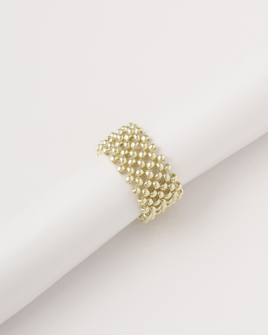 Anillo tejido doble