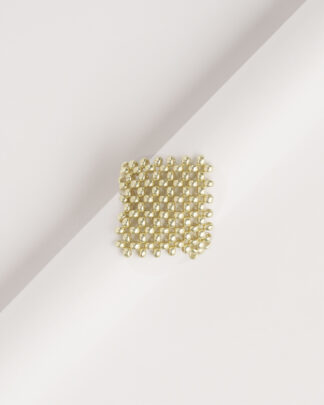 Anillo tejido diamante
