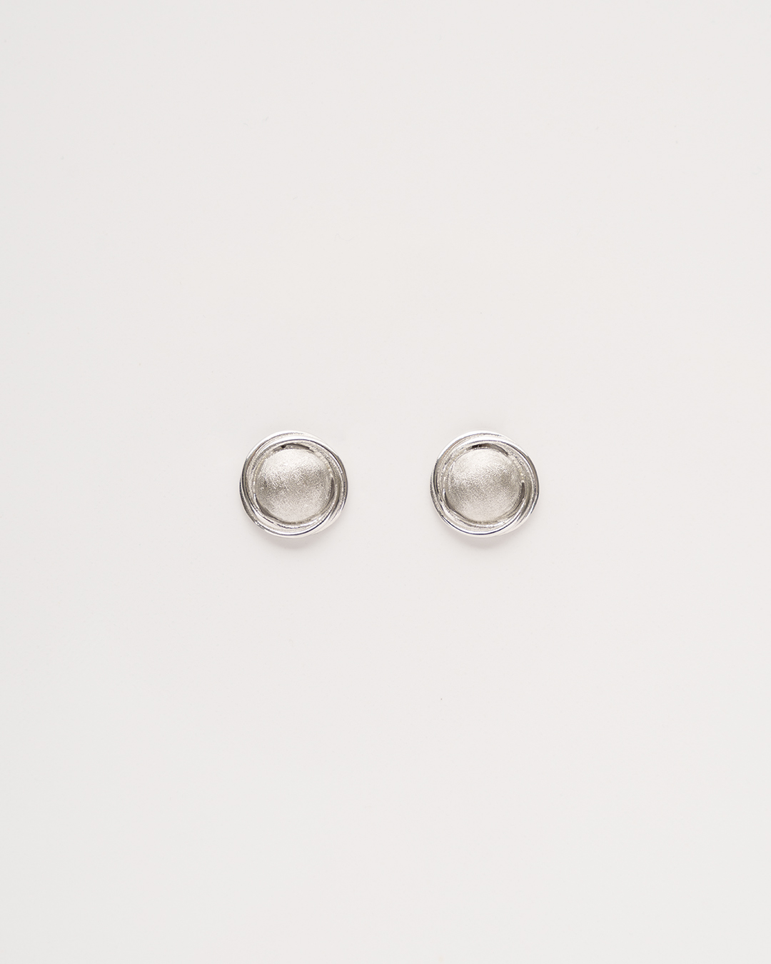 Aretes cumbre mate plata ley 925
